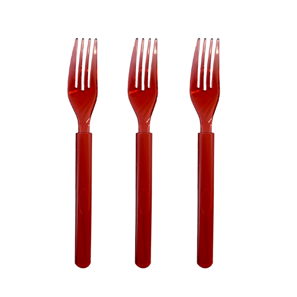 Picture of Red Reusable Forks 20pk