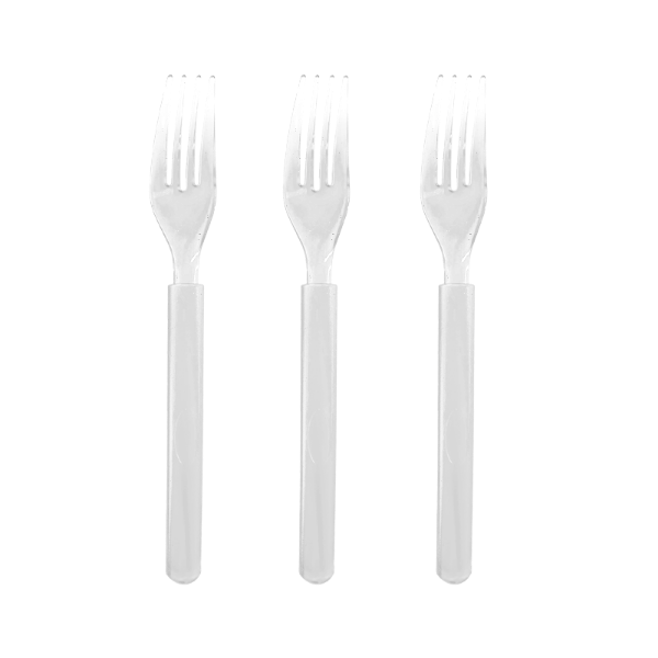 Picture of Clear Reusable Forks 20pk