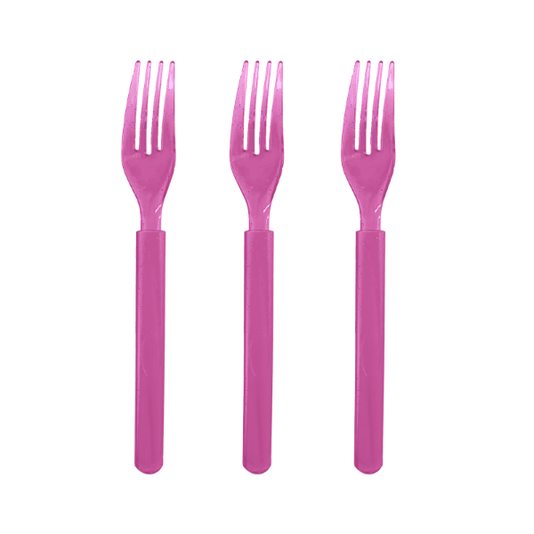 Picture of Pink Reusable Forks 20pk