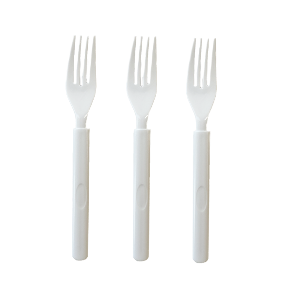 Picture of White Reusable Fork 20pk