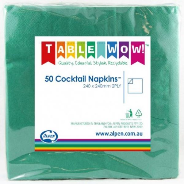 Picture of Green Cocktail Napkin