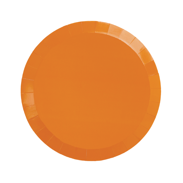 Picture of Tangerine Orange Snack Plates 20pk