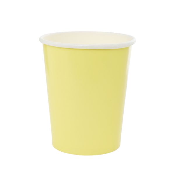 Picture of Pastel Yellow Paper Cups 20pk