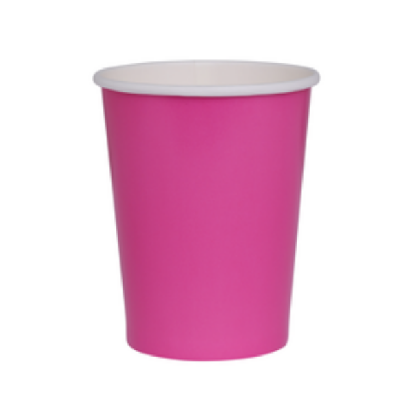 Picture of Flamingo Pink Paper Cups 20pk