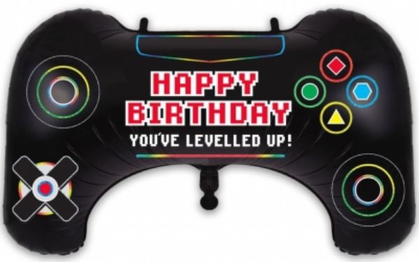 Picture of Game Controller Happy Birthday Foil